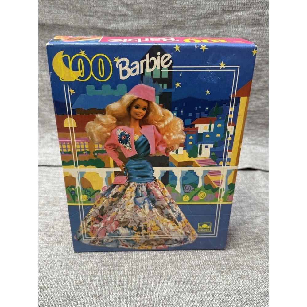 Vintage New Sealed Barbie Girls Puzzle 1991 100 Piece Toy Mattel Pink